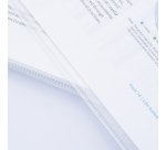 Chemise coin plastique recyclé Rapesco Eco A4 polypropylène 10/100e transparente incolore - Paquet de 25