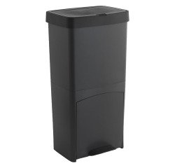 Cubo reciclaje 70l con 3 compartimentos