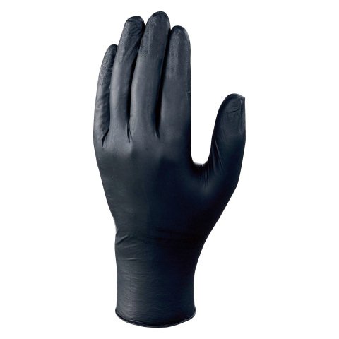 Guantes desechables de nitrilo V1460 Delta Plus negro - caja de 100 - talla 10/11