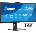 Ecran PC iiyama 34" (86,4 cm) 3440 x 1440 pixels UltraWide Quad HD LED ProLite XCB3497WQSNPH-B1