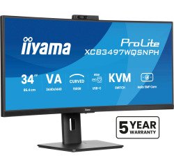 Ecran PC iiyama 34" (86,4 cm) 3440 x 1440 pixels UltraWide Quad HD LED ProLite XCB3497WQSNPH-B1