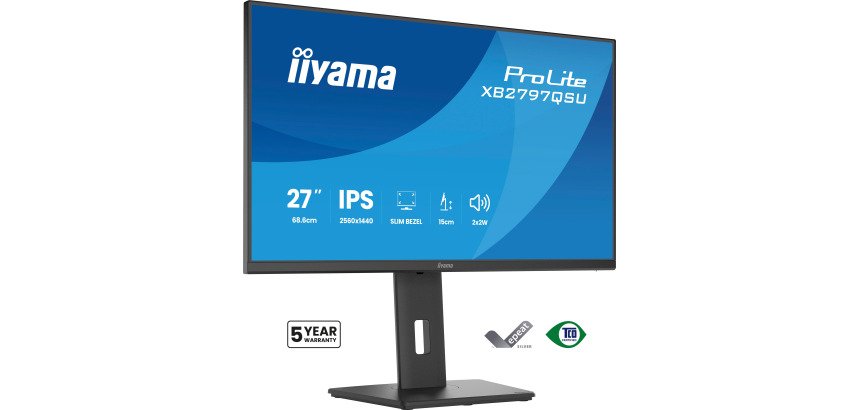 Bildschirm PC iiyama 27" (68,6 cm) 2560 x 1440 Pixel Quad HD LED ProLite XB2797QSU-B1