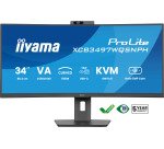 Ecran PC iiyama 34" (86,4 cm) 3440 x 1440 pixels UltraWide Quad HD LED ProLite XCB3497WQSNPH-B1