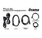 Ecran PC iiyama 34" (86,4 cm) 3440 x 1440 pixels UltraWide Quad HD LED ProLite XCB3497WQSNPH-B1