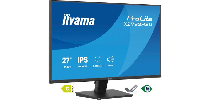 Bildschirm iiyama 27" (68,6 cm) 1920 x 1080 Pixel Full HD LED ProLite X2793HSU-B1