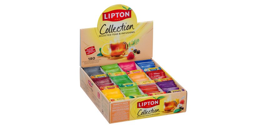 Thés parfumés Lipton - Coffret de 180 sachets fraicheur