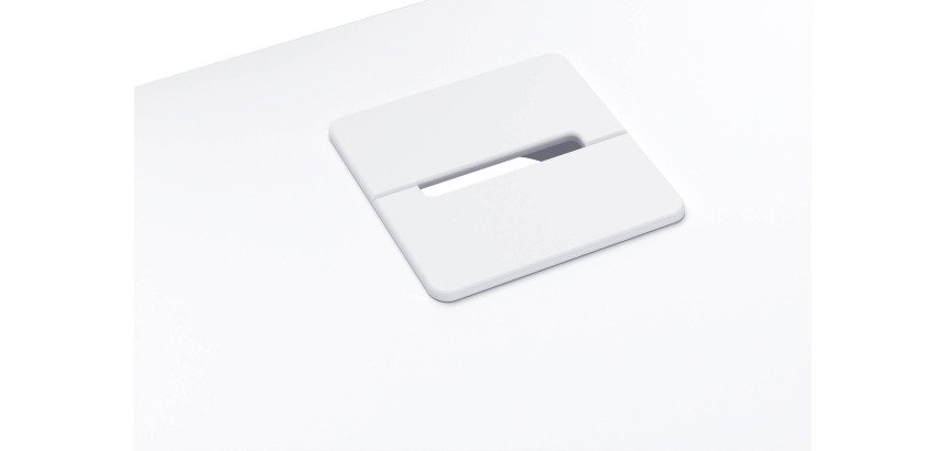 Obturateur passe-câbles carré diamètre 80 mm - lot de 2