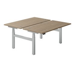 Elektrisch in hoogte verstelbare Ergomaxx Memo Duo Bureau - 3 geheugenposities - 1 USB-A en C.