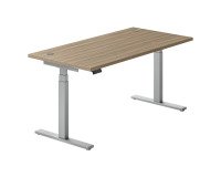 Bureau réglable en hauteur électrique Up & Up L 160 x P 80 cm cm plateau orme