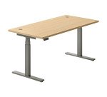 Bureau réglable en hauteur électrique Ergomaxx Mémo - 3 mémoires de position- 1 USB-A et C