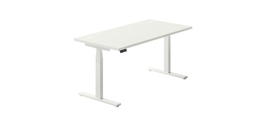 Bureau réglable en hauteur électrique Ergomaxx Mémo - 3 mémoires de position- 1 USB-A et C