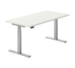 Bureau réglable en hauteur électrique Ergomaxx Mémo - 3 mémoires de position- 1 USB-A et C