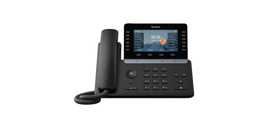Yealink T85W landline phone Black LCD Wifi