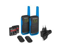 Duo Motorola Talkabout T62 radio bidirectionnelle 16 canaux Noir, Bleu