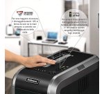 Distruggidocumenti Fellowes 125i, taglio a striscia, 18 fogli, nero