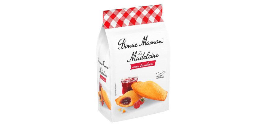 Madeleine cœur framboise Bonne Maman - Sachet 300 g