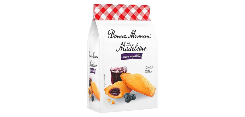 Madeleine cœur myrtille Bonne Maman - Sachet 300 g