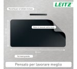 Tappetino sottomano da Scrivania Large 80 x 40 cm nero Leitz