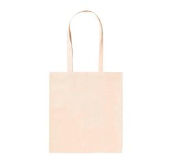 Bolsa de algodón 100% con asas de 70 cm, color natural