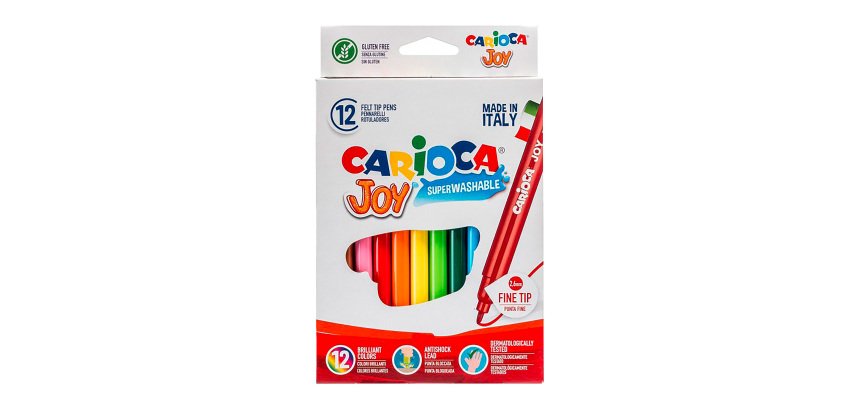 Rotuladores escolares Carioca Joy -Caja de 12 surtidos