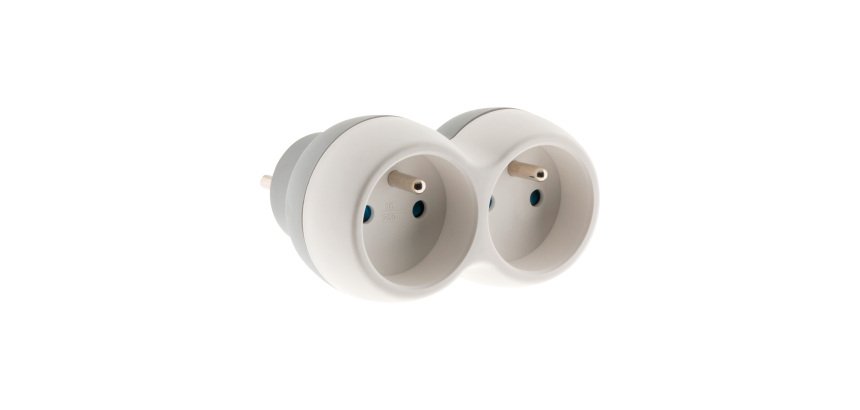 Multiprise murale 2 prises Zenitech