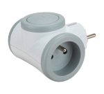 Prise biplite rotative avec interupteur Watt & Co