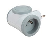 Prise biplite rotative avec interupteur Watt & Co