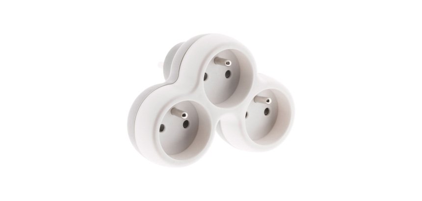 Multiprise murale 3 prises Zenitech