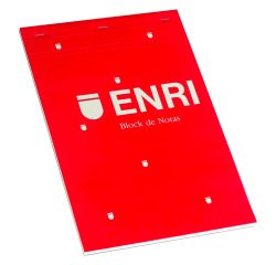 Bloc de notas grapado Tapa blanda A4 80 Hojas Lisas Enri