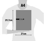 Bloc de notas grapado Tapa blanda A4 80 Hojas Lisas Enri