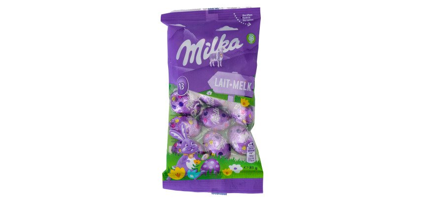 Œufs de Pâques Milka au Chocolat au lait - Sachet de 81 g