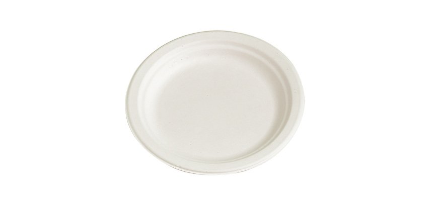 Piatti piani in polpa di cellulosa ø 17 cm - 50 pz