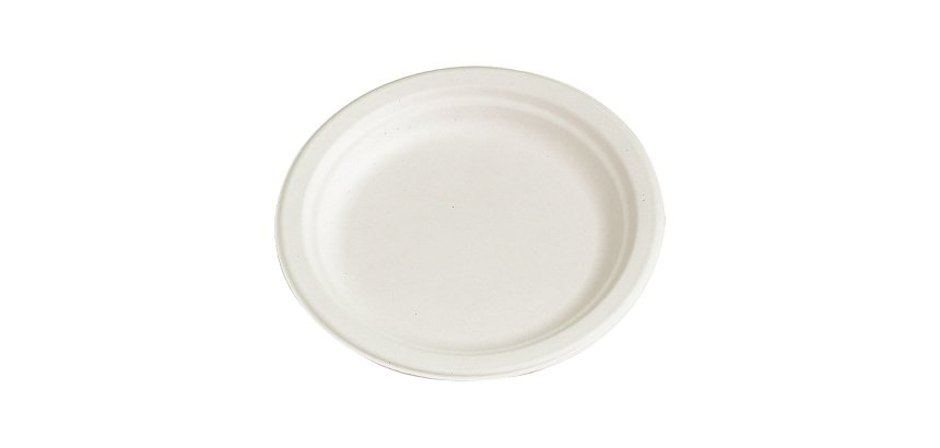Piatti piani in polpa di cellulosa ø 17 cm - 50 pz