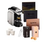 Machine à café à capsule professionnelle Nespresso Professionnel Zenius + 3 boîtes de 50 capsules + 1 boîte de 100 sticks de sucre + 1 boîte de 10 Amaretti + 1 manchon de 50 gobelets
