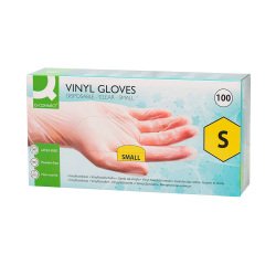 Gants vinyle non poudré transparents - Boîte de 100 gants