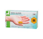 Gants vinyle non poudré transparents - Boîte de 100 gants