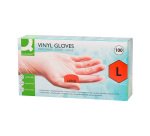 Gants vinyle non poudré transparents - Boîte de 100 gants