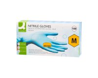 Gants jetables nitrile non poudré bleu - Boîte de 100 gants