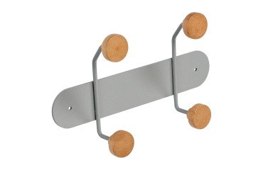 Patera Kappa, metal y madera, 2 ganchos