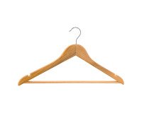 Lot de 25 cintres en bois, avec barre