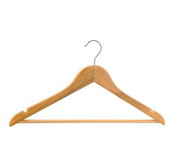 Lot de 25 cintres en bois, avec barre