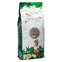 Café en grains Puro Bio 100 % Arabica - paquet de 1 kg