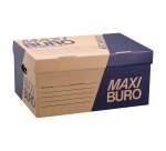 Caisse à archives kraft brun H 27 x L 54 x P 35 cm - Maxiburo