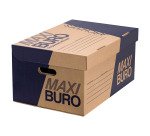 Caisse à archives kraft brun H 27 x L 54 x P 35 cm - Maxiburo