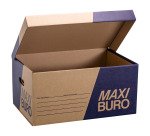 Caisse à archives kraft brun H 27 x L 54 x P 35 cm - Maxiburo