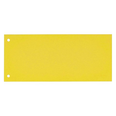 Pack 100 separadores horizontales 10 x 24,5 cm cartulina 185gr color amarillo