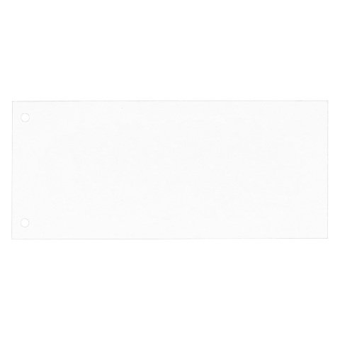 Pack 100 separadores horizontales 10 x 24,5 cm cartulina 185gr color blanco