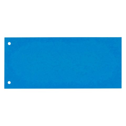 Pack 100 separadores horizontales 10 x 24,5 cm cartulina 185gr color azul