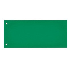 Pack 100 separadores horizontales 10 x 24,5 cm cartulina 185gr color verde