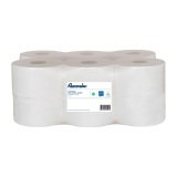 Papier toilette Mini Jumbo double épaisseur Renovelar - 12 rouleaux de 180 m